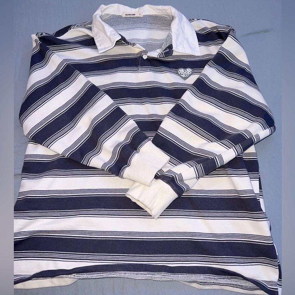 Aelfric Eden striped collared shirt (Size S)